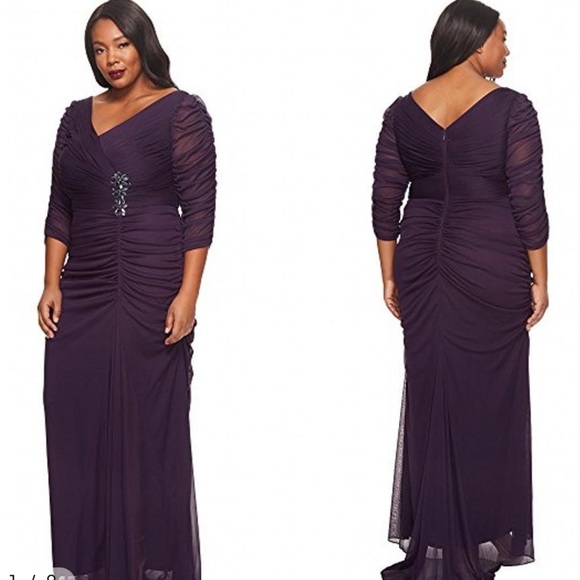 Adrianna Papell evening dress size 18 w - Picture 9 of 10